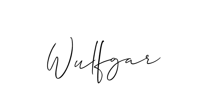 Best and Professional Signature Style for Wulfgar. Allison_Script Best Signature Style Collection. Wulfgar signature style 2 images and pictures png