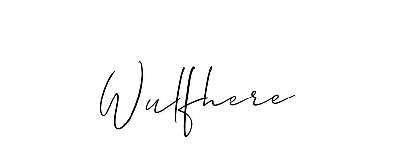 Best and Professional Signature Style for Wulfhere. Allison_Script Best Signature Style Collection. Wulfhere signature style 2 images and pictures png