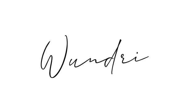 The best way (Allison_Script) to make a short signature is to pick only two or three words in your name. The name Wundri include a total of six letters. For converting this name. Wundri signature style 2 images and pictures png