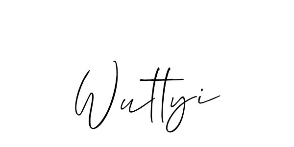 if you are searching for the best signature style for your name Wuttyi. so please give up your signature search. here we have designed multiple signature styles  using Allison_Script. Wuttyi signature style 2 images and pictures png