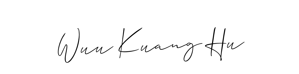 if you are searching for the best signature style for your name Wuu Kuang Hu. so please give up your signature search. here we have designed multiple signature styles  using Allison_Script. Wuu Kuang Hu signature style 2 images and pictures png