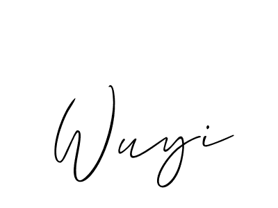 Create a beautiful signature design for name Wuyi. With this signature (Allison_Script) fonts, you can make a handwritten signature for free. Wuyi signature style 2 images and pictures png