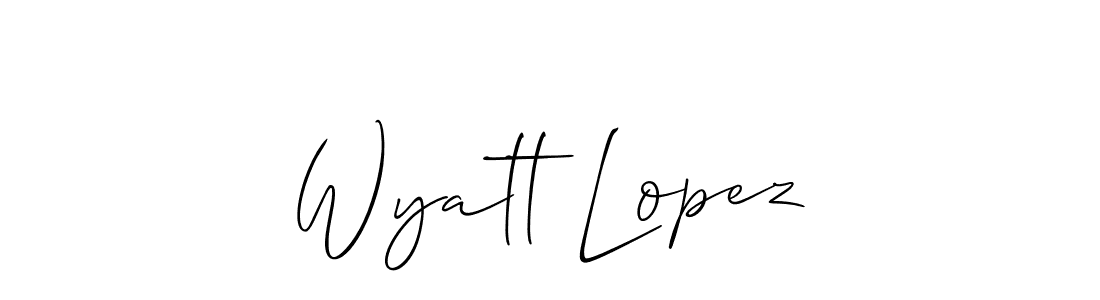 You can use this online signature creator to create a handwritten signature for the name Wyatt Lopez. This is the best online autograph maker. Wyatt Lopez signature style 2 images and pictures png