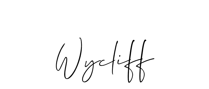 Once you've used our free online signature maker to create your best signature Allison_Script style, it's time to enjoy all of the benefits that Wycliff name signing documents. Wycliff signature style 2 images and pictures png