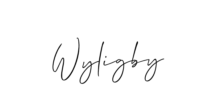 How to Draw Wyligby signature style? Allison_Script is a latest design signature styles for name Wyligby. Wyligby signature style 2 images and pictures png