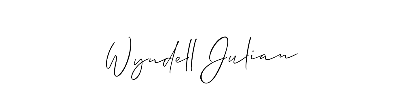 Best and Professional Signature Style for Wyndell Julian. Allison_Script Best Signature Style Collection. Wyndell Julian signature style 2 images and pictures png