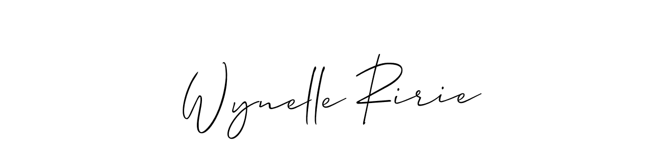 Best and Professional Signature Style for Wynelle Ririe. Allison_Script Best Signature Style Collection. Wynelle Ririe signature style 2 images and pictures png