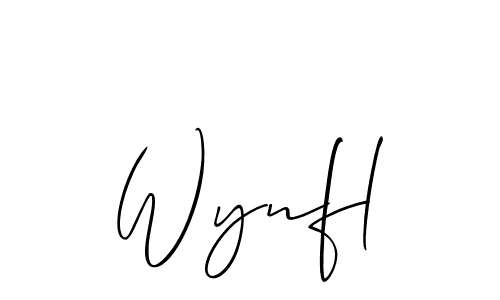 Best and Professional Signature Style for Wynfl. Allison_Script Best Signature Style Collection. Wynfl signature style 2 images and pictures png