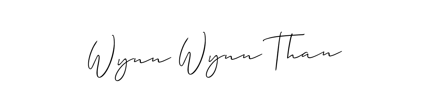 Best and Professional Signature Style for Wynn Wynn Than. Allison_Script Best Signature Style Collection. Wynn Wynn Than signature style 2 images and pictures png