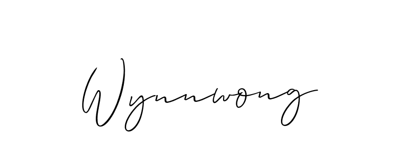How to make Wynnwong signature? Allison_Script is a professional autograph style. Create handwritten signature for Wynnwong name. Wynnwong signature style 2 images and pictures png