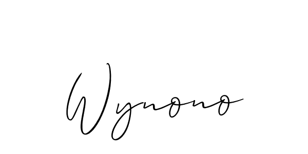 Also You can easily find your signature by using the search form. We will create Wynono name handwritten signature images for you free of cost using Allison_Script sign style. Wynono signature style 2 images and pictures png