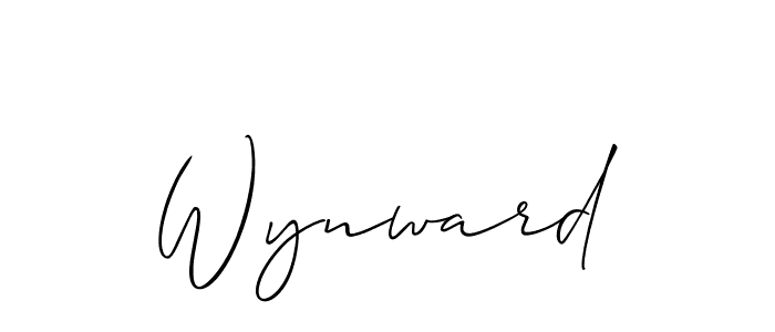 Make a beautiful signature design for name Wynward. With this signature (Allison_Script) style, you can create a handwritten signature for free. Wynward signature style 2 images and pictures png