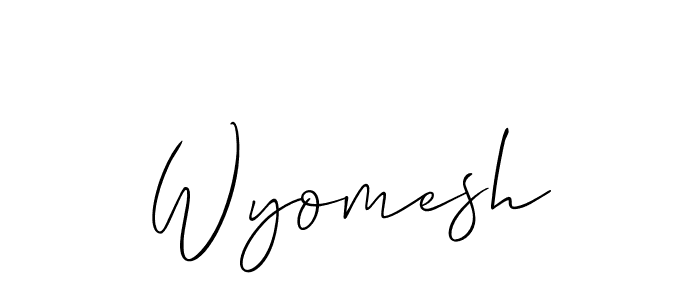 This is the best signature style for the Wyomesh name. Also you like these signature font (Allison_Script). Mix name signature. Wyomesh signature style 2 images and pictures png