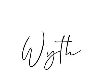 Use a signature maker to create a handwritten signature online. With this signature software, you can design (Allison_Script) your own signature for name Wyth. Wyth signature style 2 images and pictures png