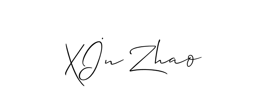 Best and Professional Signature Style for Xİn Zhao. Allison_Script Best Signature Style Collection. Xİn Zhao signature style 2 images and pictures png