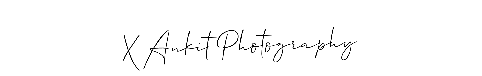 Design your own signature with our free online signature maker. With this signature software, you can create a handwritten (Allison_Script) signature for name X Ankit Photography. X Ankit Photography signature style 2 images and pictures png
