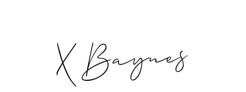 It looks lik you need a new signature style for name X Baynes. Design unique handwritten (Allison_Script) signature with our free signature maker in just a few clicks. X Baynes signature style 2 images and pictures png
