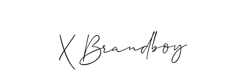 How to make X Brandboy name signature. Use Allison_Script style for creating short signs online. This is the latest handwritten sign. X Brandboy signature style 2 images and pictures png