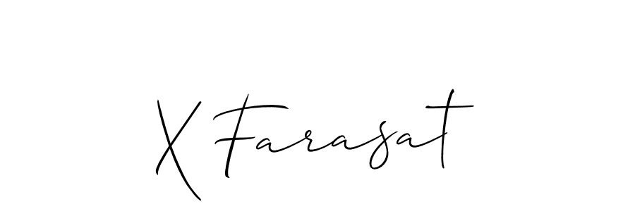 Use a signature maker to create a handwritten signature online. With this signature software, you can design (Allison_Script) your own signature for name X Farasat. X Farasat signature style 2 images and pictures png