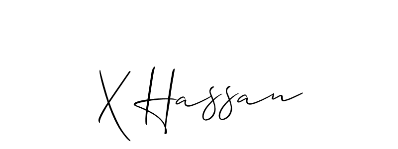 X Hassan stylish signature style. Best Handwritten Sign (Allison_Script) for my name. Handwritten Signature Collection Ideas for my name X Hassan. X Hassan signature style 2 images and pictures png