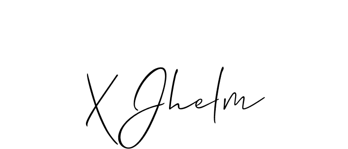 Best and Professional Signature Style for X Jhelm. Allison_Script Best Signature Style Collection. X Jhelm signature style 2 images and pictures png