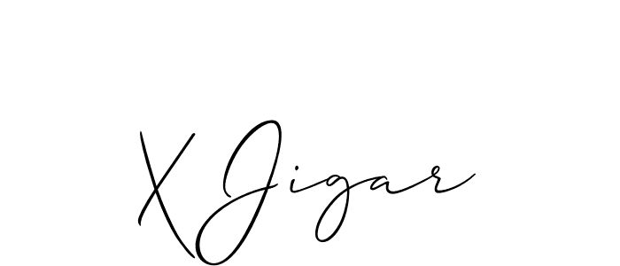 Make a beautiful signature design for name X Jigar. Use this online signature maker to create a handwritten signature for free. X Jigar signature style 2 images and pictures png