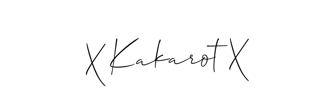 How to Draw X Kakarot X signature style? Allison_Script is a latest design signature styles for name X Kakarot X. X Kakarot X signature style 2 images and pictures png