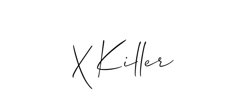 Make a beautiful signature design for name X Killer. With this signature (Allison_Script) style, you can create a handwritten signature for free. X Killer signature style 2 images and pictures png