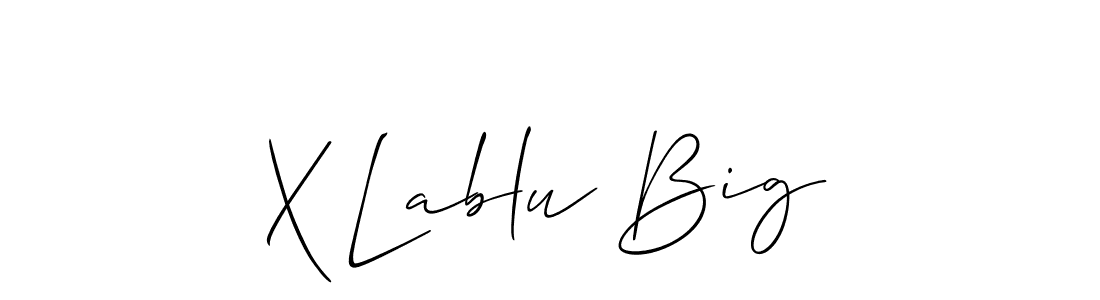 How to Draw X Lablu Big signature style? Allison_Script is a latest design signature styles for name X Lablu Big. X Lablu Big signature style 2 images and pictures png
