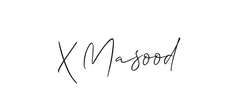It looks lik you need a new signature style for name X Masood. Design unique handwritten (Allison_Script) signature with our free signature maker in just a few clicks. X Masood signature style 2 images and pictures png