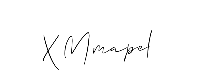 Similarly Allison_Script is the best handwritten signature design. Signature creator online .You can use it as an online autograph creator for name X Mmapel. X Mmapel signature style 2 images and pictures png