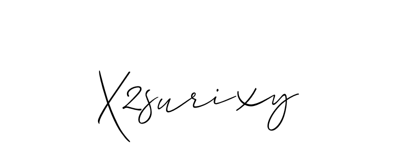 How to make X2surixy name signature. Use Allison_Script style for creating short signs online. This is the latest handwritten sign. X2surixy signature style 2 images and pictures png