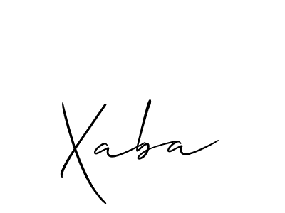 How to make Xaba signature? Allison_Script is a professional autograph style. Create handwritten signature for Xaba name. Xaba signature style 2 images and pictures png