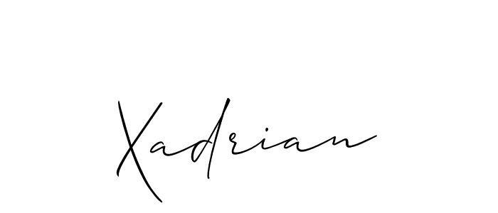How to make Xadrian signature? Allison_Script is a professional autograph style. Create handwritten signature for Xadrian name. Xadrian signature style 2 images and pictures png