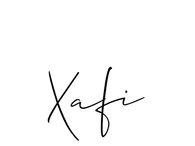 if you are searching for the best signature style for your name Xafi. so please give up your signature search. here we have designed multiple signature styles  using Allison_Script. Xafi signature style 2 images and pictures png