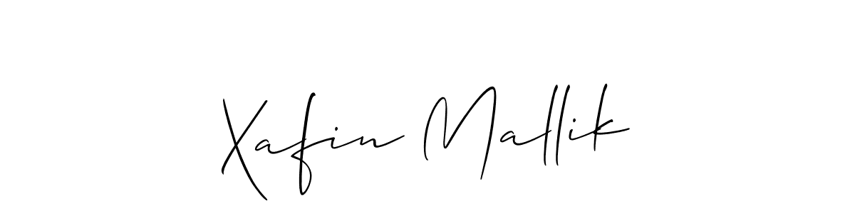 Design your own signature with our free online signature maker. With this signature software, you can create a handwritten (Allison_Script) signature for name Xafin Mallik. Xafin Mallik signature style 2 images and pictures png