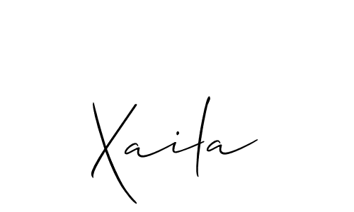 Make a beautiful signature design for name Xaila. With this signature (Allison_Script) style, you can create a handwritten signature for free. Xaila signature style 2 images and pictures png