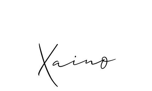 You should practise on your own different ways (Allison_Script) to write your name (Xaino) in signature. don't let someone else do it for you. Xaino signature style 2 images and pictures png