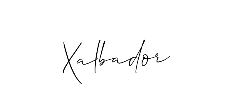 How to make Xalbador name signature. Use Allison_Script style for creating short signs online. This is the latest handwritten sign. Xalbador signature style 2 images and pictures png