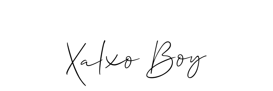 if you are searching for the best signature style for your name Xalxo Boy. so please give up your signature search. here we have designed multiple signature styles  using Allison_Script. Xalxo Boy signature style 2 images and pictures png