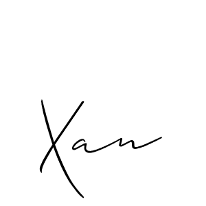 How to Draw Xan signature style? Allison_Script is a latest design signature styles for name Xan. Xan signature style 2 images and pictures png