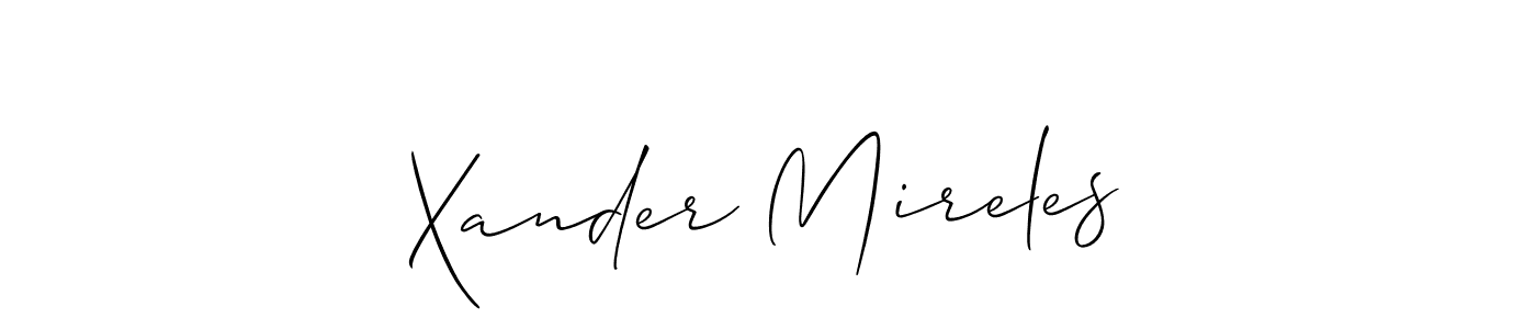 How to Draw Xander Mireles signature style? Allison_Script is a latest design signature styles for name Xander Mireles. Xander Mireles signature style 2 images and pictures png