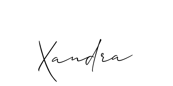 You should practise on your own different ways (Allison_Script) to write your name (Xandra) in signature. don't let someone else do it for you. Xandra signature style 2 images and pictures png