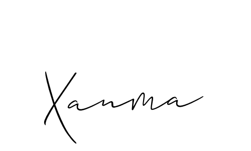 How to make Xanma signature? Allison_Script is a professional autograph style. Create handwritten signature for Xanma name. Xanma signature style 2 images and pictures png