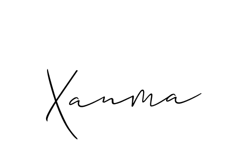 How to make Xanma signature? Allison_Script is a professional autograph style. Create handwritten signature for Xanma name. Xanma signature style 2 images and pictures png