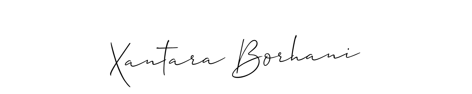 if you are searching for the best signature style for your name Xantara Borhani. so please give up your signature search. here we have designed multiple signature styles  using Allison_Script. Xantara Borhani signature style 2 images and pictures png