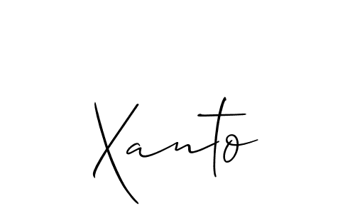You should practise on your own different ways (Allison_Script) to write your name (Xanto) in signature. don't let someone else do it for you. Xanto signature style 2 images and pictures png