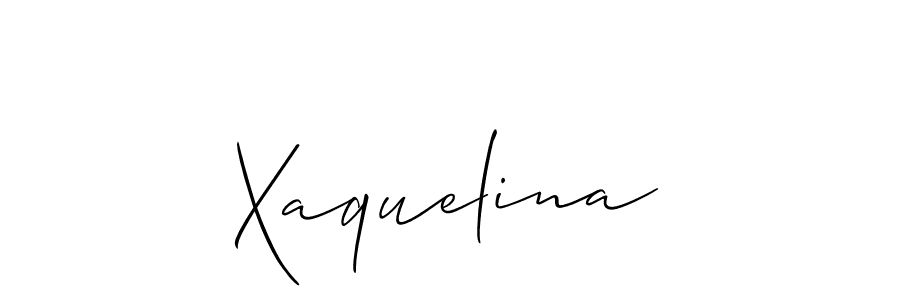 The best way (Allison_Script) to make a short signature is to pick only two or three words in your name. The name Xaquelina include a total of six letters. For converting this name. Xaquelina signature style 2 images and pictures png