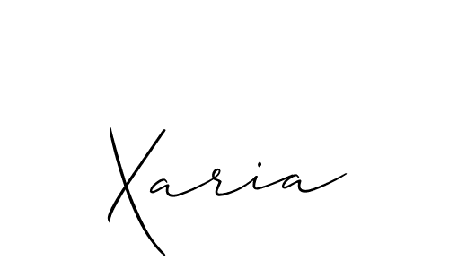 The best way (Allison_Script) to make a short signature is to pick only two or three words in your name. The name Xaria include a total of six letters. For converting this name. Xaria signature style 2 images and pictures png