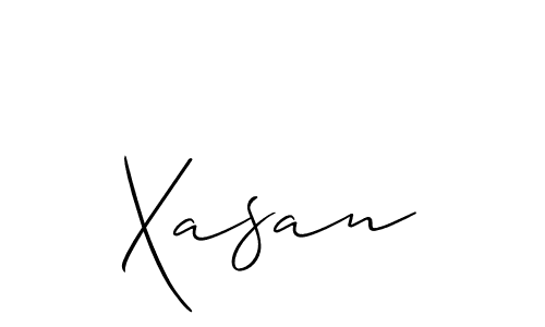 How to make Xasan name signature. Use Allison_Script style for creating short signs online. This is the latest handwritten sign. Xasan signature style 2 images and pictures png